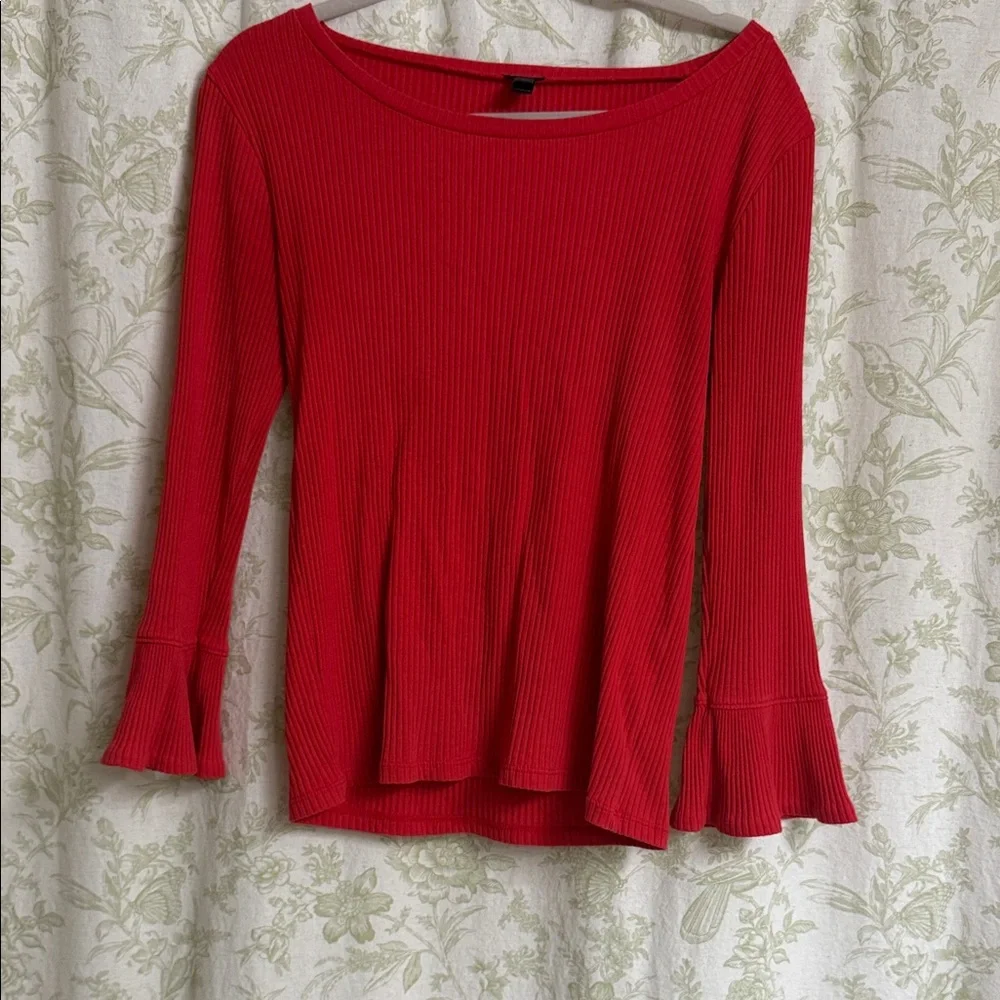 J. Crew Red Blouse